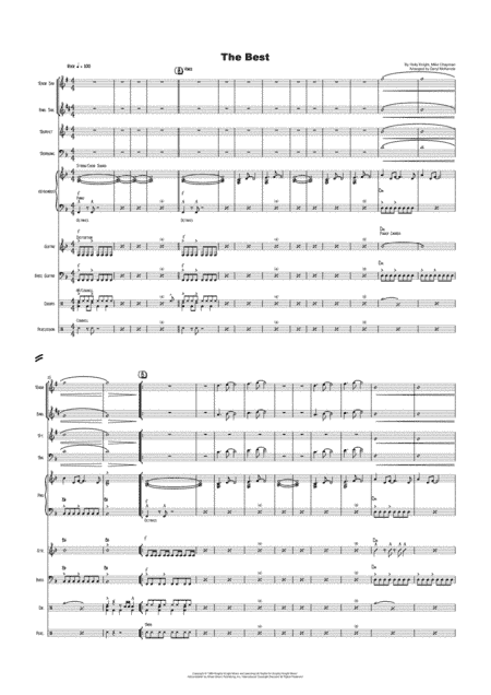 The Best (simply The Best) (arr. Daryl McKenzie)