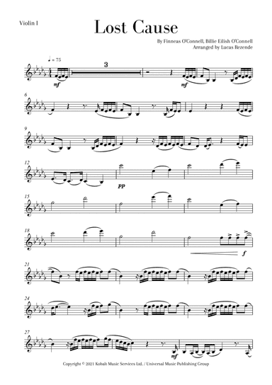 Lost Cause (arr. Lucas Rezende)