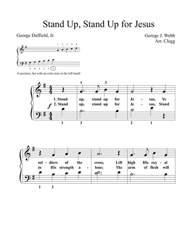 Stand Up, Stand Up for Jesus (arr. Colleen Clegg)