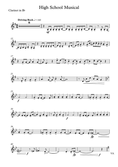 High School Musical (arr. Liz Woodsend)