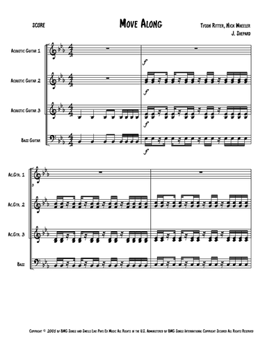 Move Along - Score Only (arr. Jeremy Shepard)