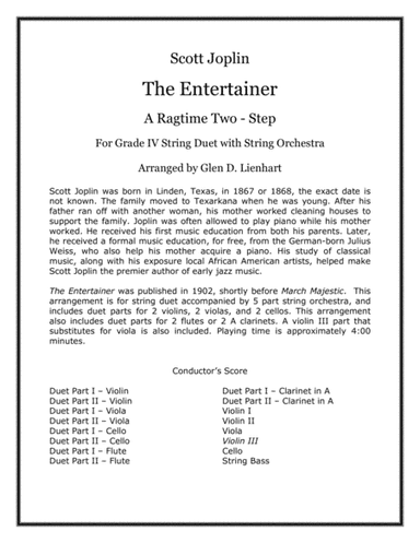 The Entertainer (arr. Glen D. Lienhart)