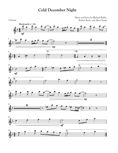 Cold December Night (arr. David Lartey)