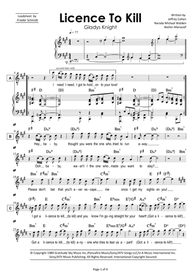 Licence To Kill (arr. Frieder Schmidt)