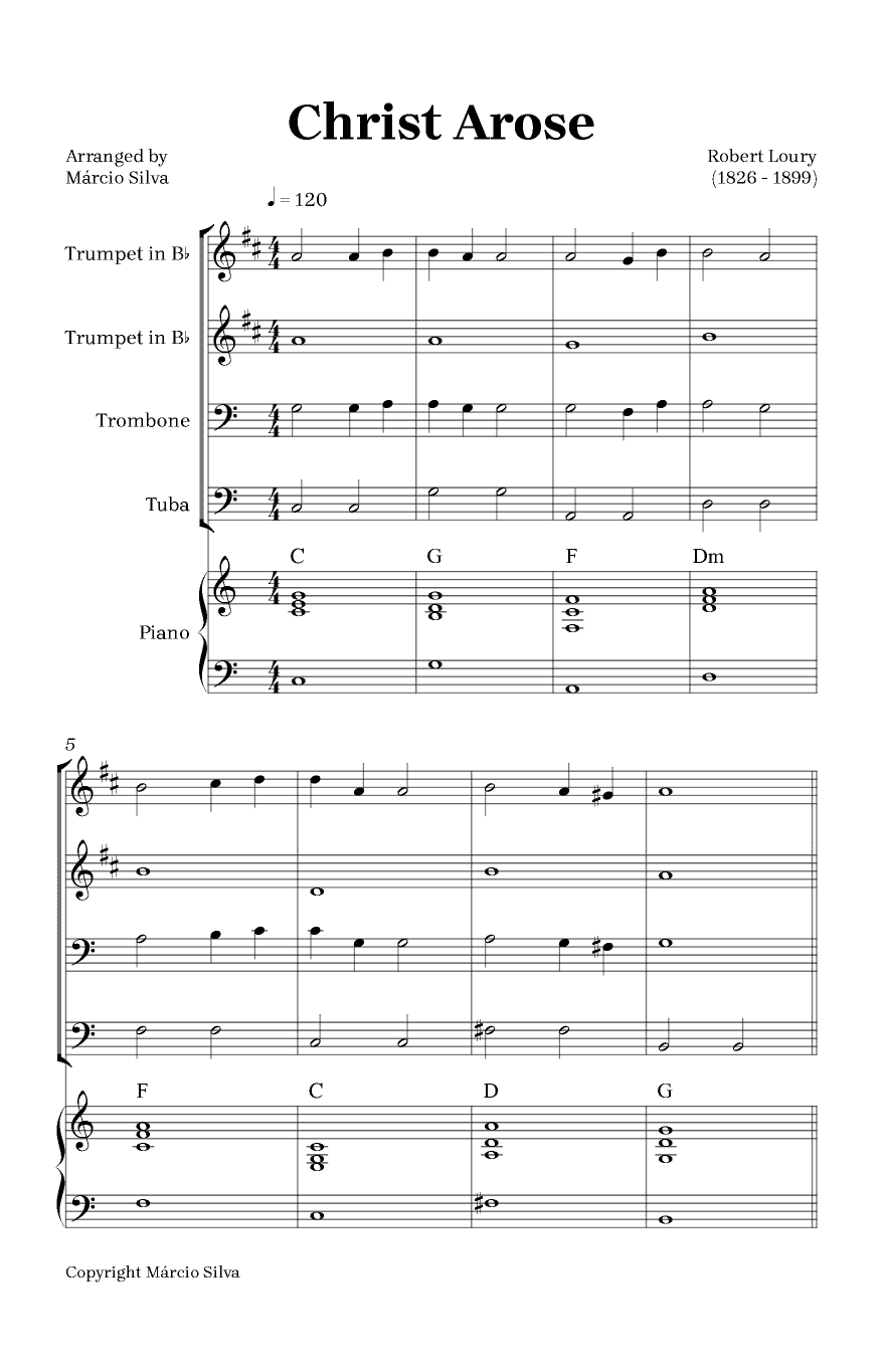 Christ Arose (arr. Márcio Silva)