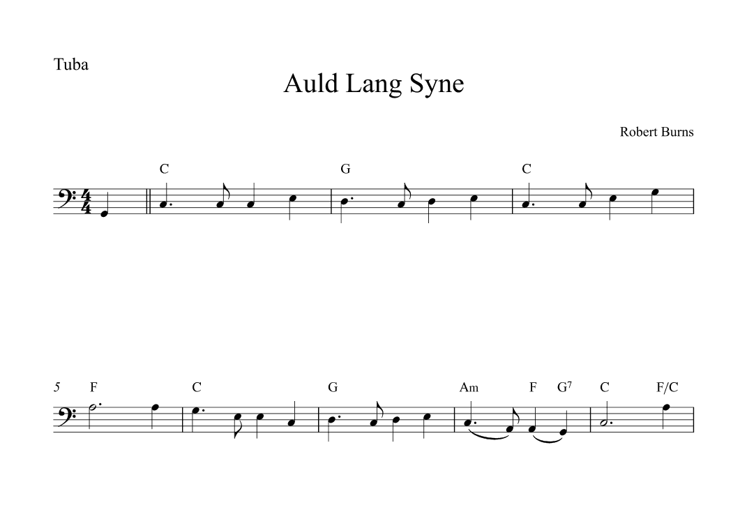 Auld Lang Syne (arr. Alex Nunes Rodrigues)