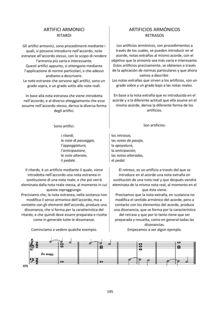 Harmony and Composition (Italian / Spanish) - Chapters 18 to 20 of 25