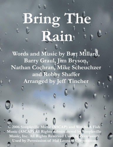 Bring The Rain (arr. Jeff Tincher)