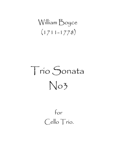 Trio Sonata No.3 (arr. Spencer Bundy)