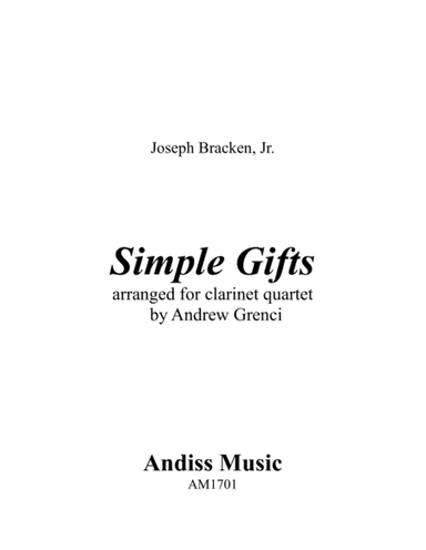 Simple Gifts (Shaker Melody) (arr. Andrew Grenci)