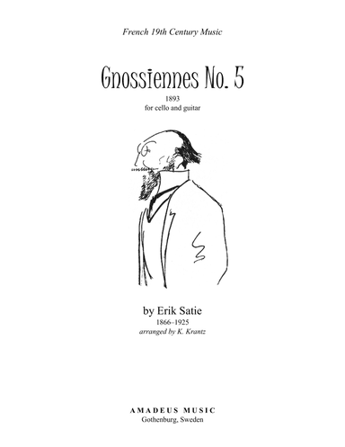 Gnossienne no. 5 for cello and guitar (arr. K. Krantz)