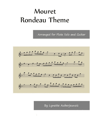 Rondeau Theme - Flute Solo with Guitar Chords (arr. Lynette Auberjeunois)