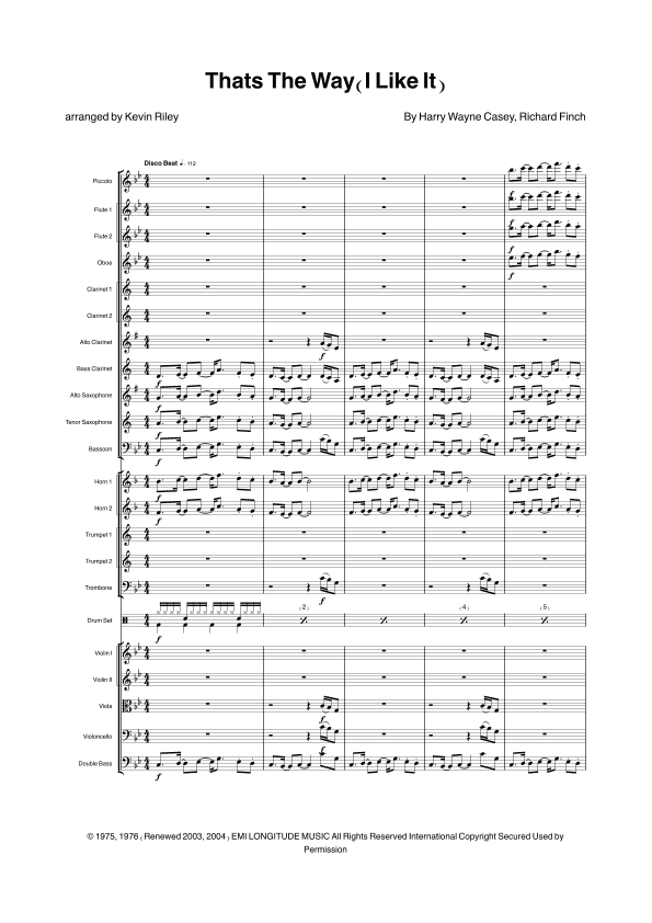 That's The Way (i Like It) (arr. Kevin Riley)