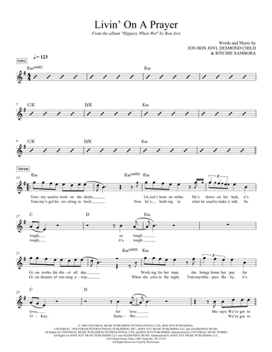Livin' On A Prayer (arr. Travis J. Gandy)