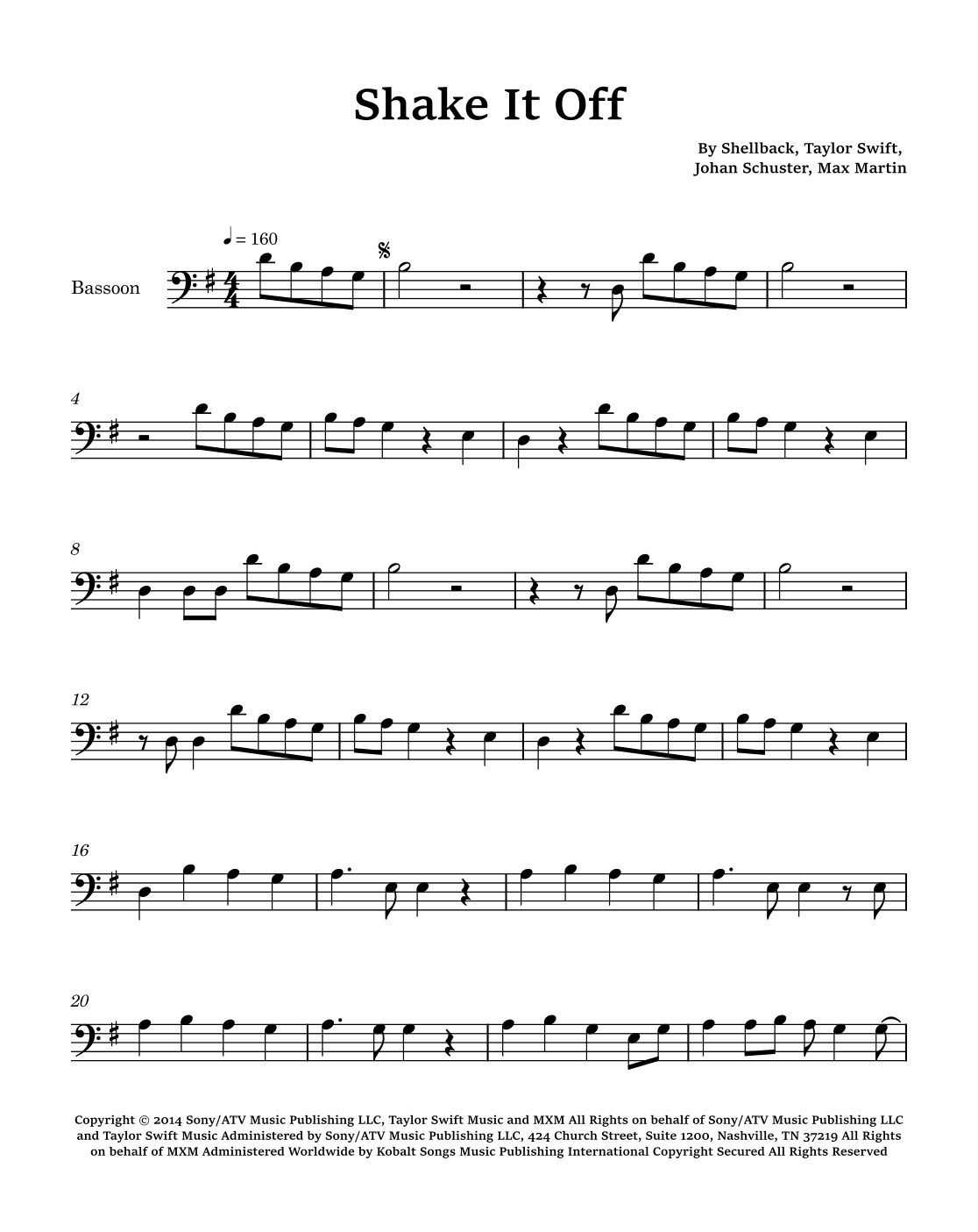 Shake It Off (arr. Glauco Fernandes)
