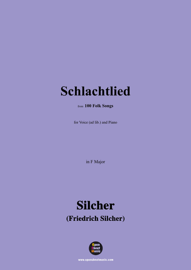 Silcher-Schlachtlied,for Voice(ad lib.) and Piano (arr. OSM Press)