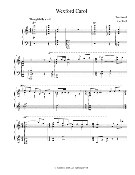 Wexford Carol - Arr. Pohl