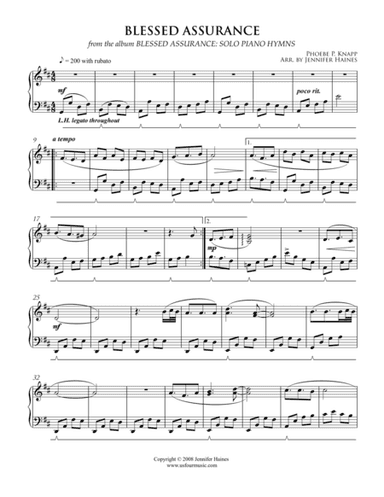 Blessed Assurance (arr. Jennifer Haines)