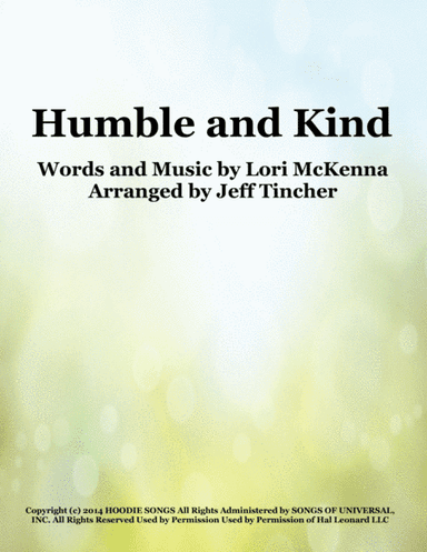 Humble And Kind (arr. Jeff Tincher)