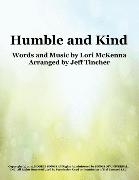 Humble And Kind (arr. Jeff Tincher)