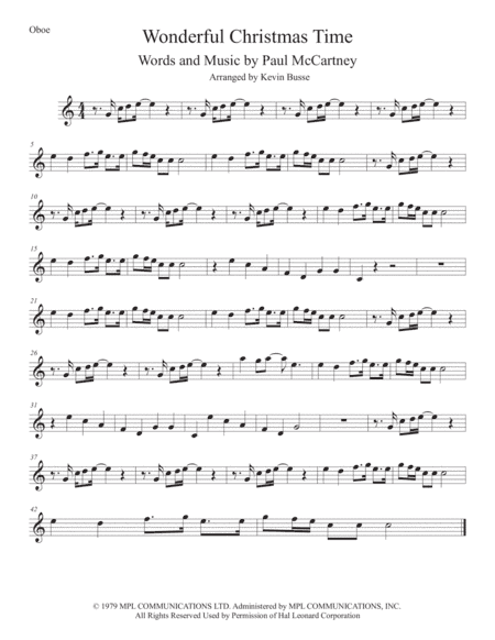Wonderful Christmastime (arr. Kevin Busse)