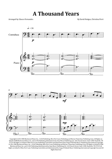 A Thousand Years (arr. Glauco Fernandes)