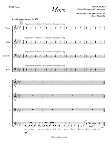 More (ti Guarderò Nel Cuore) (arr. Shane Stawski)
