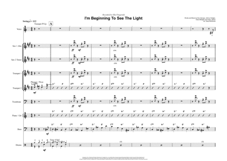 I'm Beginning To See The Light (arr. Daryl McKenzie)