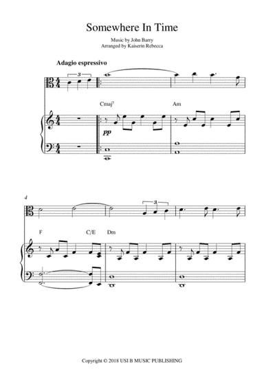 Somewhere In Time (arr. Kaiserin Rebecca)