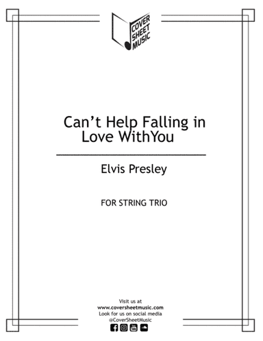 Can't Help Falling In Love (arr. Jose Quintana)