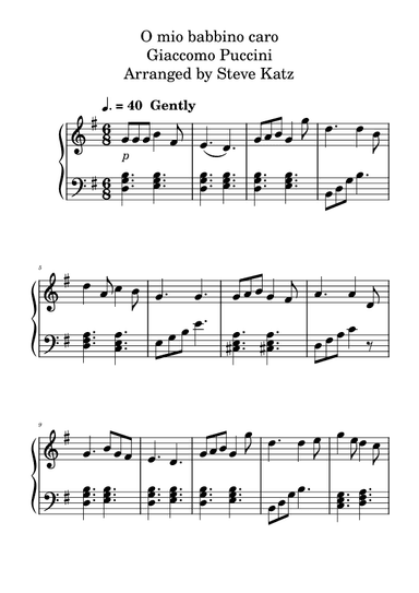 O Mio Babbino Caro (arr. Steve Katz)
