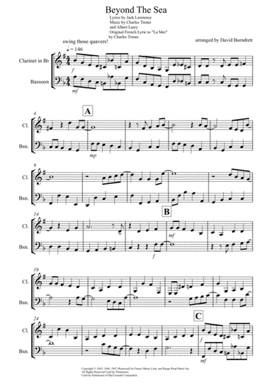 Beyond The Sea (arr. David Burndrett)