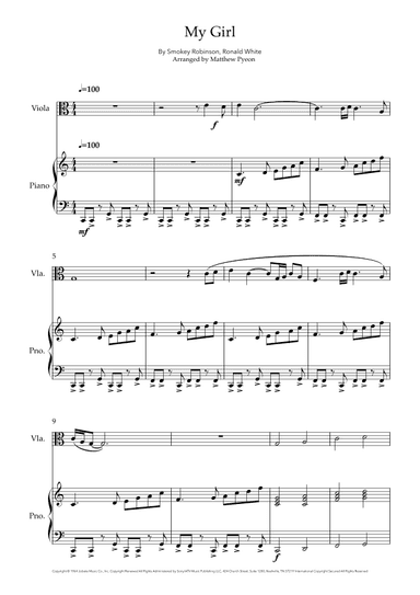 My Girl (arr. Matthew pyeon)