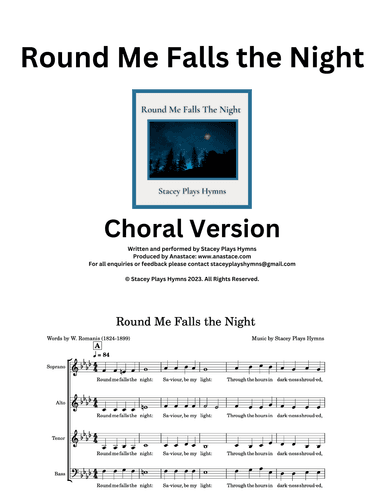 Round Me Falls the Night (arr. Anastace)