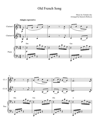 Old French Song (arr. Kaiserin Rebecca)
