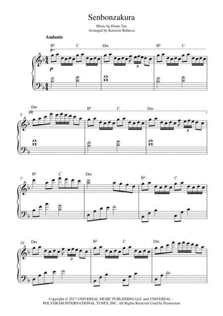 Senbonzakura (arr. Kaiserin Rebecca)