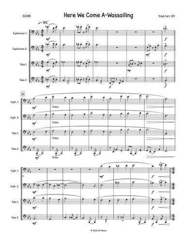 Here We Come A-Wassailing (arr. Tim Olt)