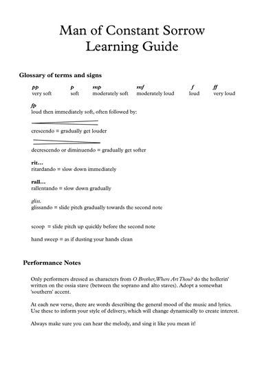 Man of Constant Sorrow for SATB choir (arr. Tiffany Ha)