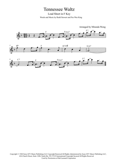 Tennessee Waltz (arr. Miranda Wong)