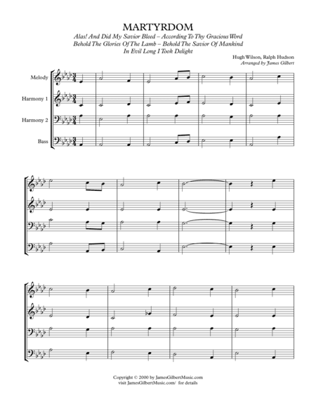 MARTYRDOM (arr. James Gilbert)