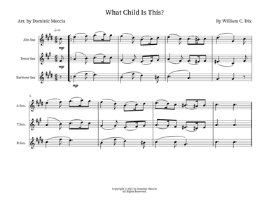 What Child Is This? (arr. Dominic Meccia)