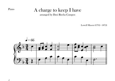 A charge to keep I have (arr. Davi Rocha Campos)