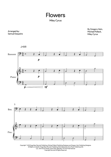 Flowers (arr. Samuel Sequeira)