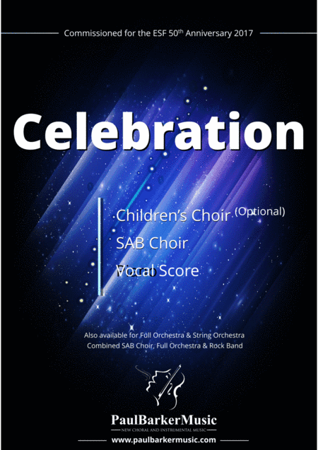 Celebration (SAB Choir Score)