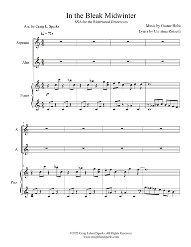 In the Bleak Midwinter (arr. Craig Leland Sparks)