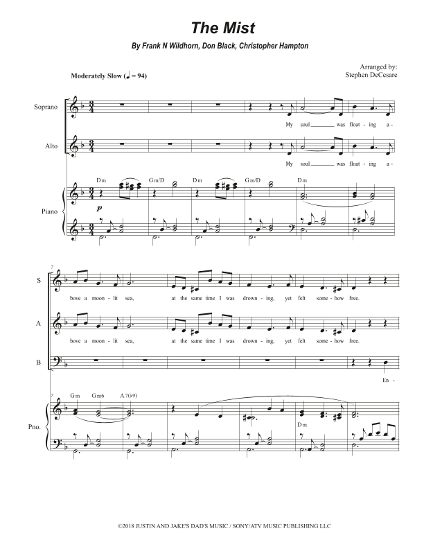 The Mist (arr. Stephen DeCesare)