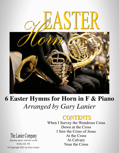 EASTER Horn (6 Easter hymns for Horn in F & Piano with Score/Parts) (arr. Gary Lanier)