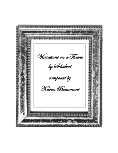 Variations on a theme by Schubert (manuals only)