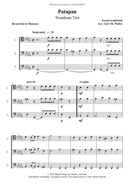 Patapan (arr. Gert Th. Walter)