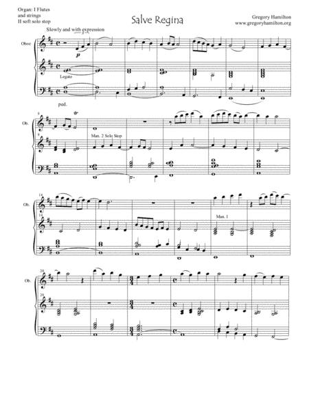 Salve Regina for Organ and Oboe
